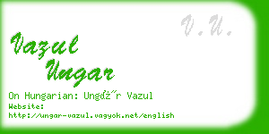 vazul ungar business card